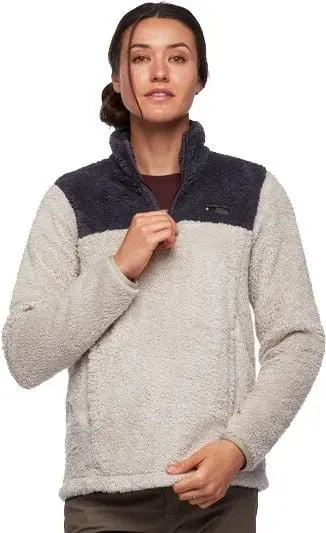 Black Diamond Black Diamond W's Roadie Quarter Zip Fleece Dune/Carbon