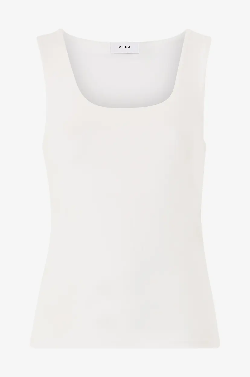 Vila Singlet viKenza O-neck S/L Tank Top - Hvit