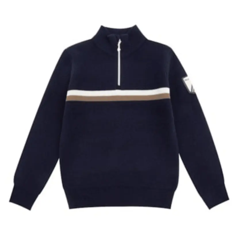 Woolland WoolLand - Genser Hemsedal Half-Zip Dark Blue