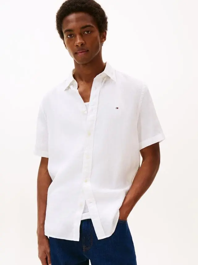 Tommy Hilfiger PIGMENT DYED LINEN RF SHIRT S/S