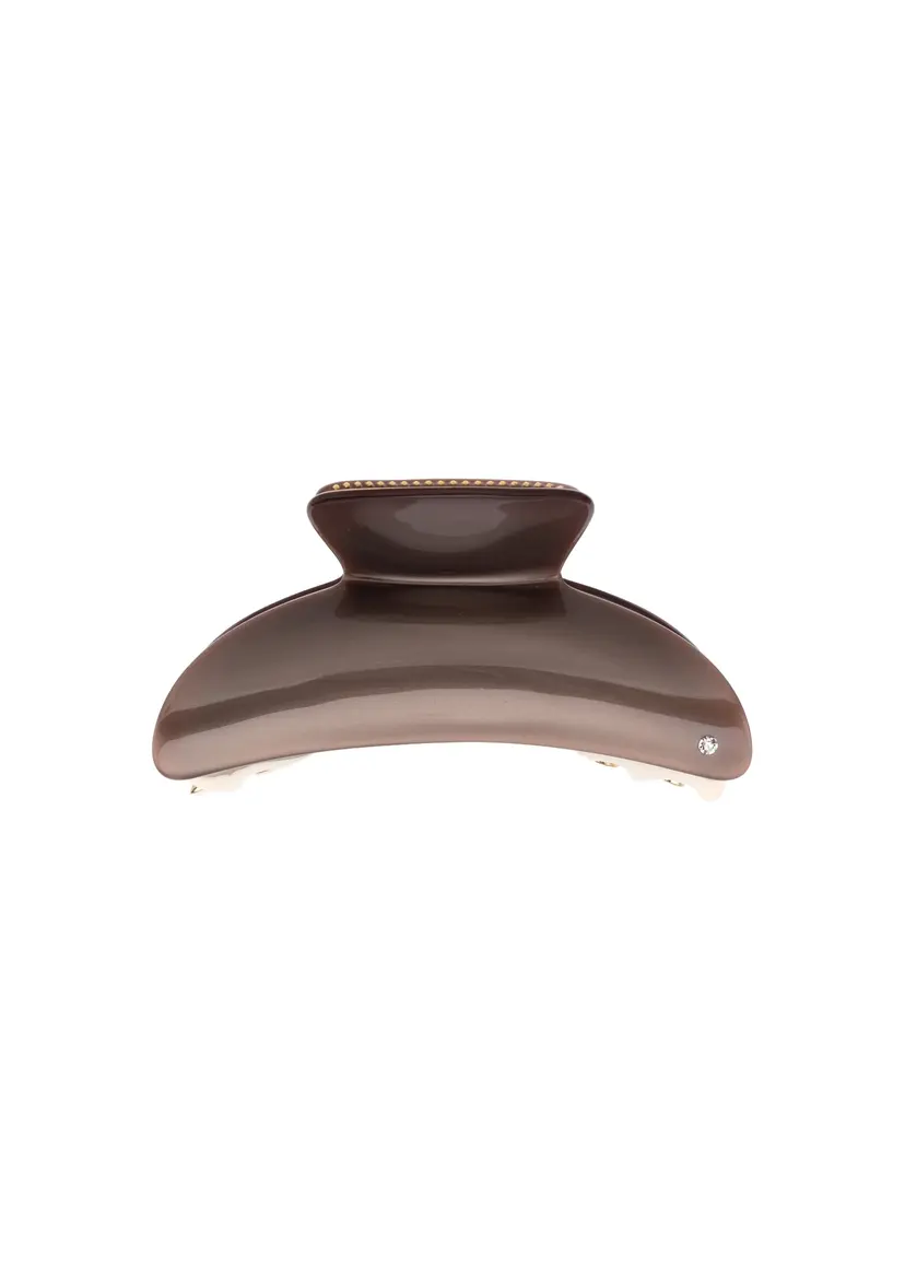 Dark Hair Claw X Large Soft Brown