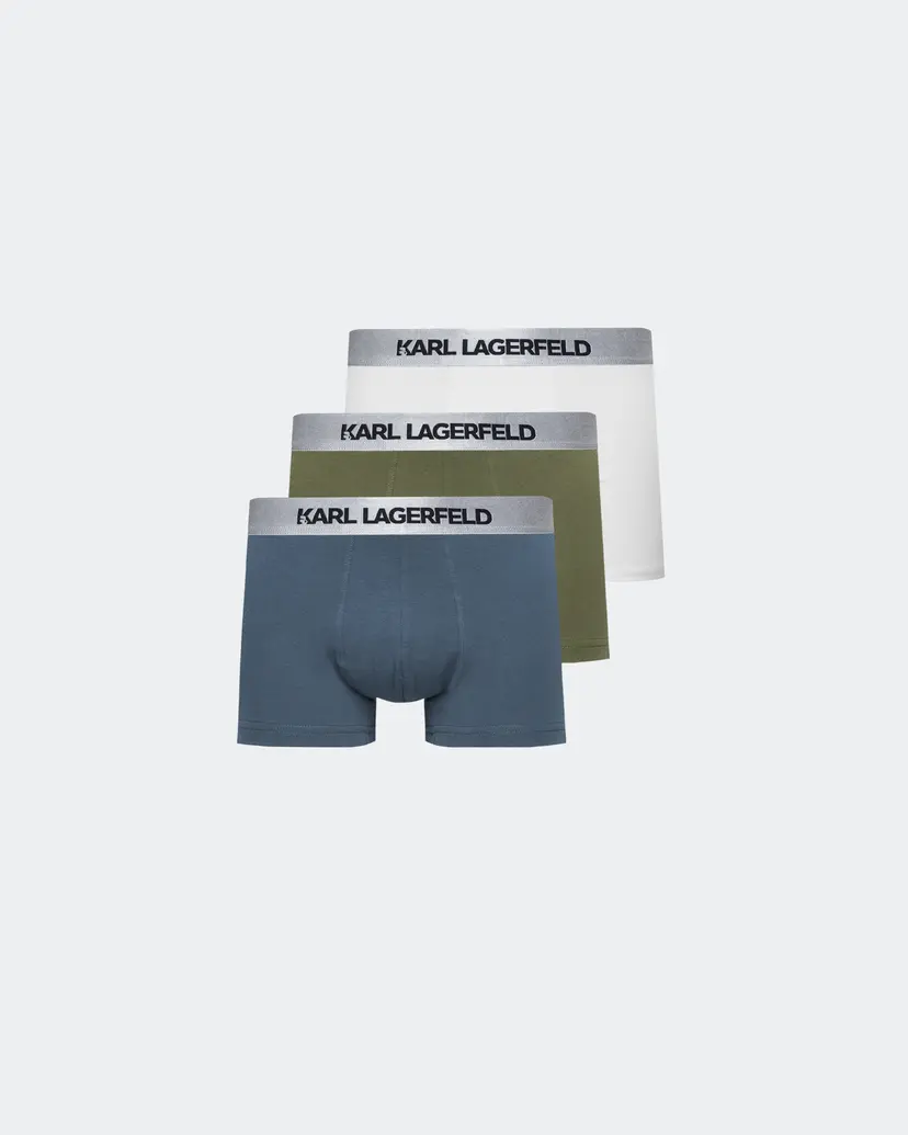 Karl Lagerfeld Karl Lagerfeld Metallic Elastic Trunk Multicolour 3 Pack Boxers
