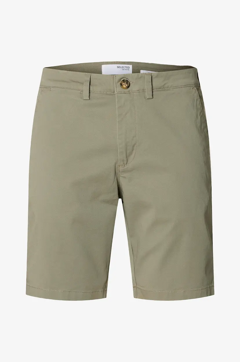 Selected Men Chinoshorts slhSlim-Miles Flex Shorts - Grå