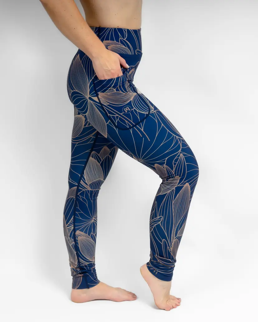 Huabo Aya Sapphire Tight Fit Winter Leggings