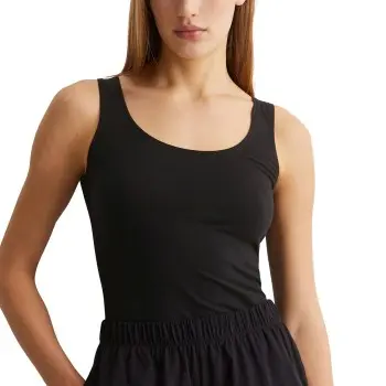 Marc O'Polo Marc O Polo Lounge Tank Top Svart bomull Dame