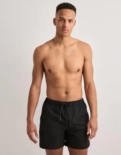 Jack & Jones Jack & Jones Jpstmaui Tropic Solid Swim Shorts R Badeshorts Svart