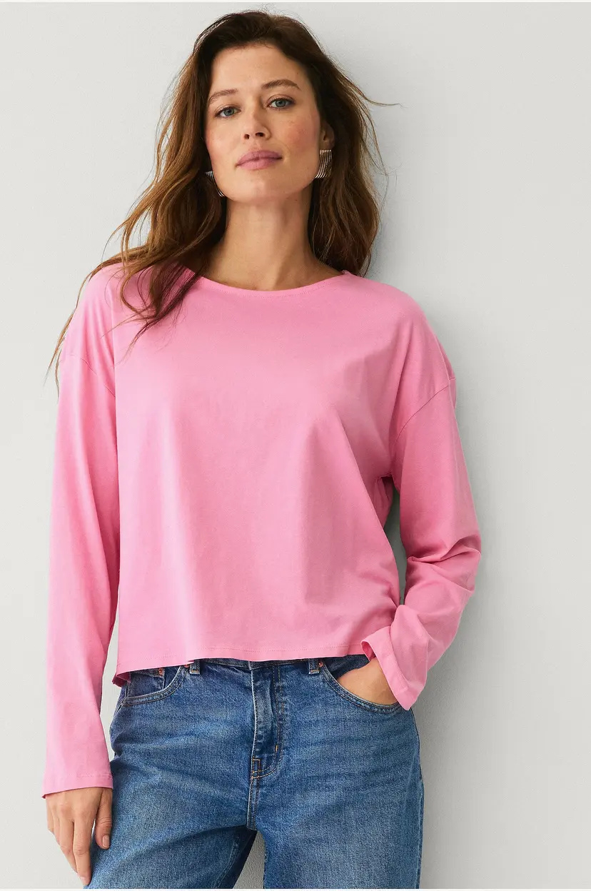 Ellos Collection Topp med avslappet passform - Rosa