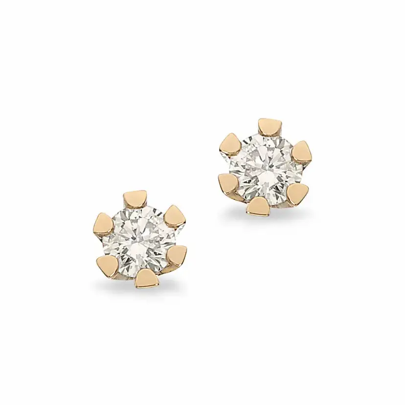 Vida Vida - Guld øreringe med diamanter 0,20ct - 1813,20