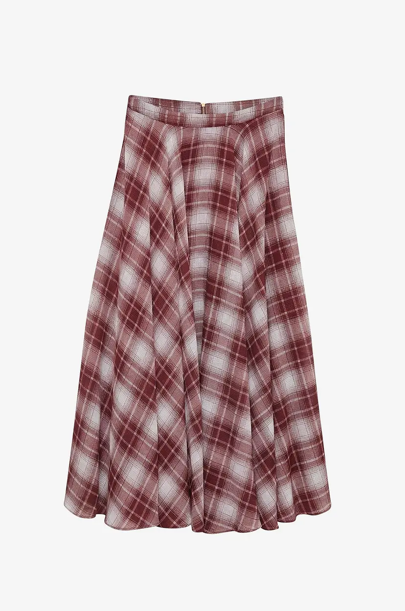 Vero Moda Maxi skjørt vmPhoenix HW Flowy 7/8 Skirt Wvn EX - Rød