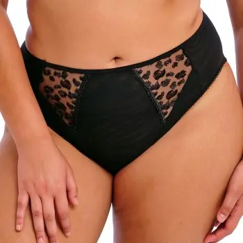 Elomi Elomi Truser Namrah High Leg Brief Svart polyamid Medium Dame