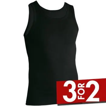 JBS of Denmark JBS Basic Tanktop Svart bomull Small Herre