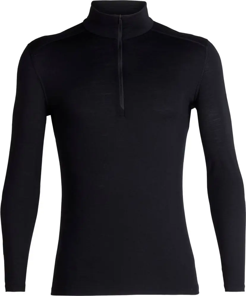 Icebreaker Icebreaker Men's 200 Oasis Long Sleeve Half Zip Black
