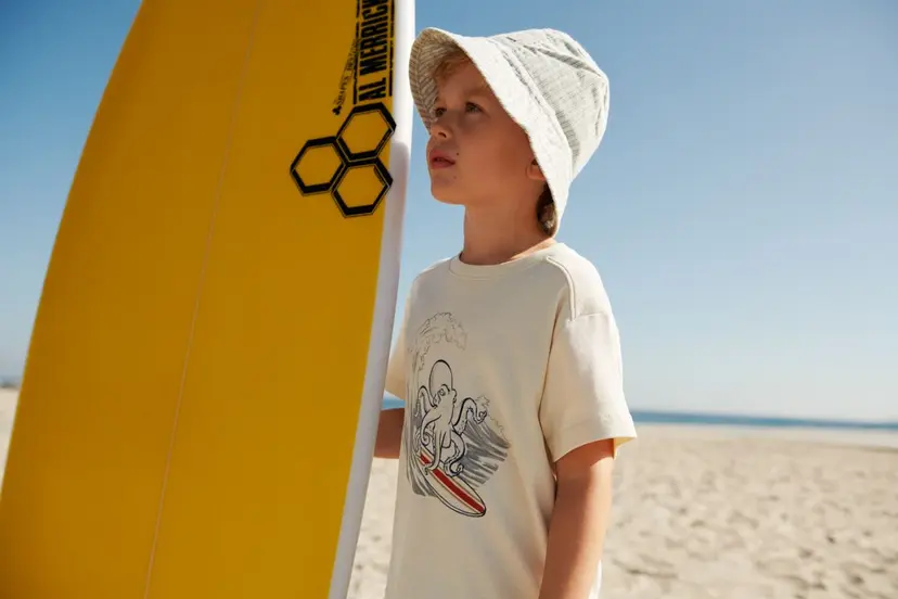 Wheat Wheat Bucket Hat Alec Aquablue Stripe