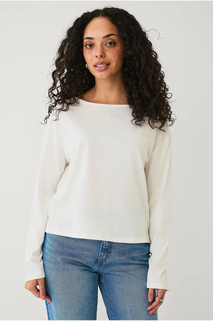 Ellos Collection Topp med avslappet passform - Hvit