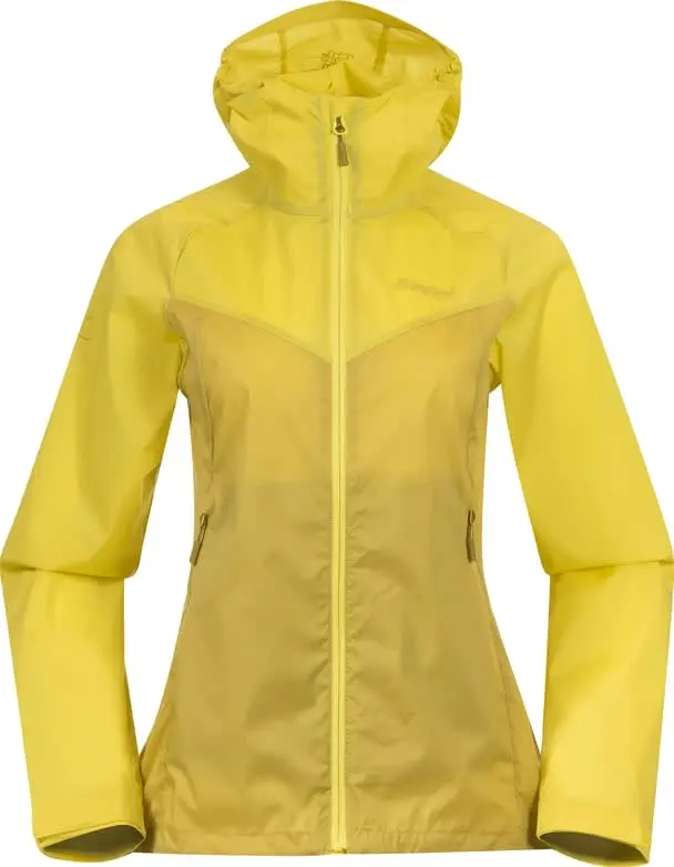 Bergans Bergans Women's Microlight Jacket Light Olive Green/Pineapple