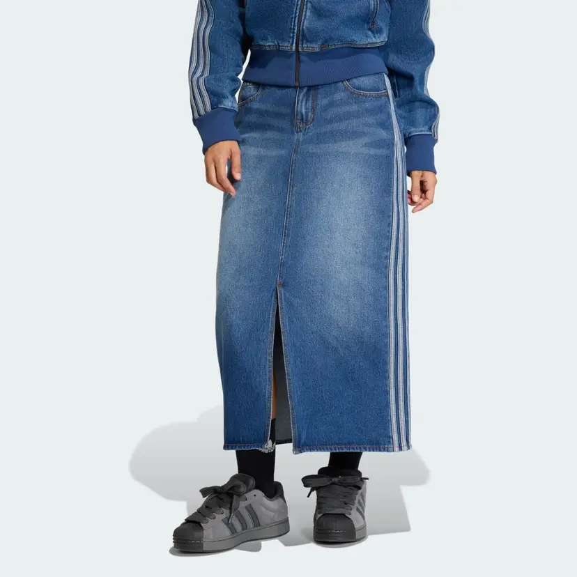 Adidas 3 STRIPES PENCIL SKJØRT DENIM