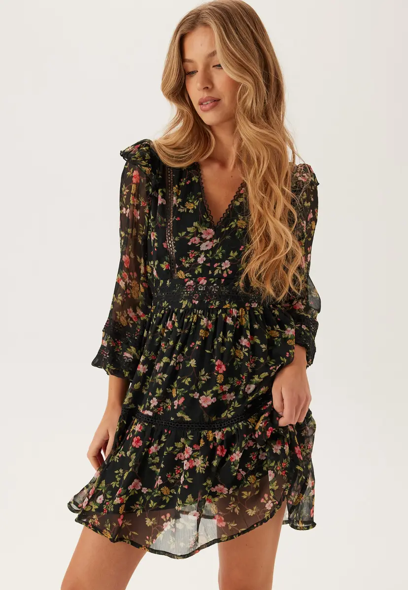 Vila Viroman New V-neck L/S Short Dress