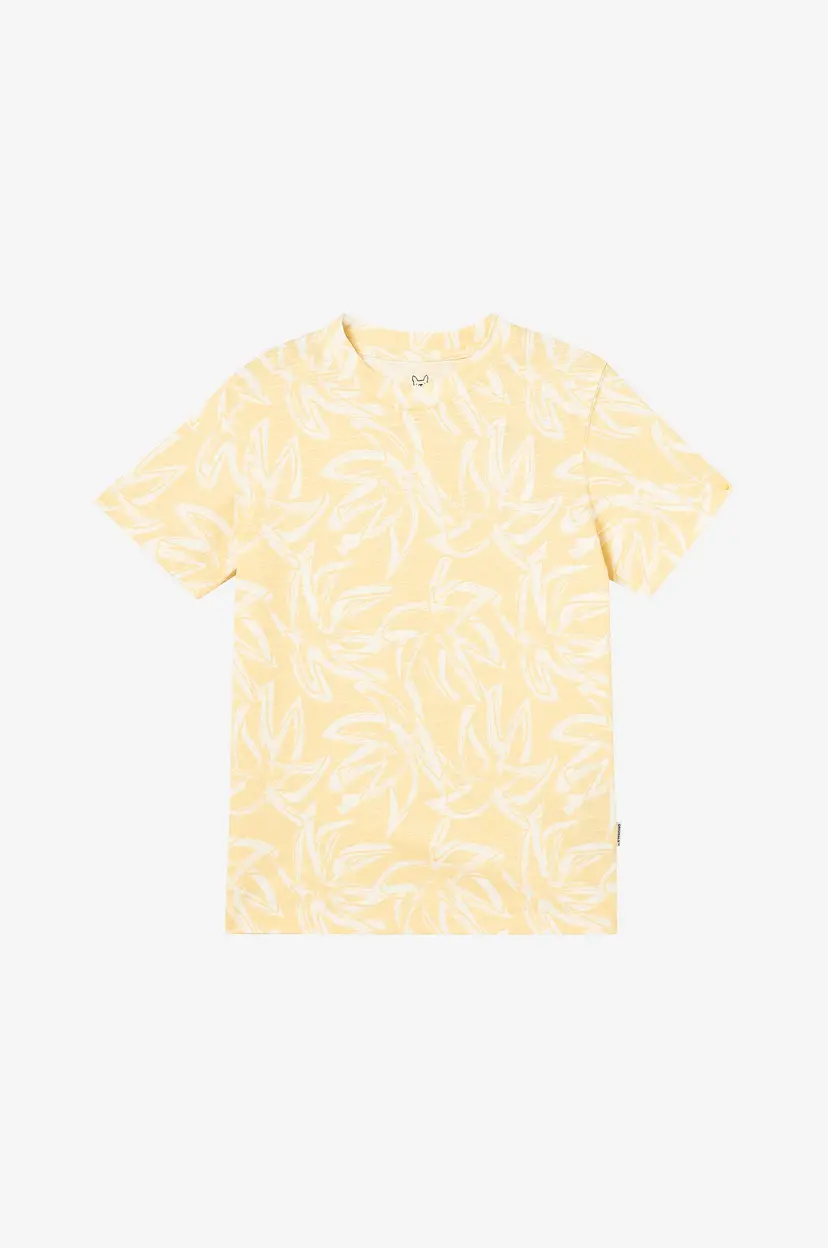Jack & Jones Junior T-skjorte jorLafayette Aop Tee SS Crew Neck J - Gul