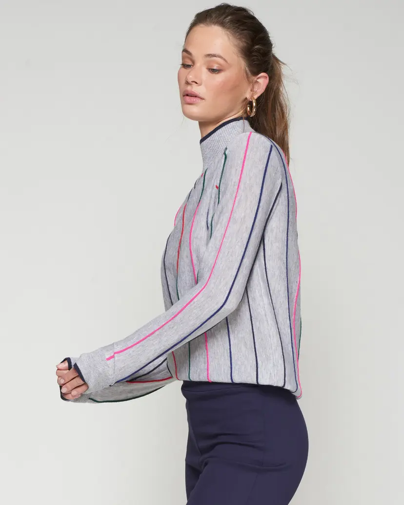 VilaGallo VilaGallo 32760 Gray Turtleneck sweater