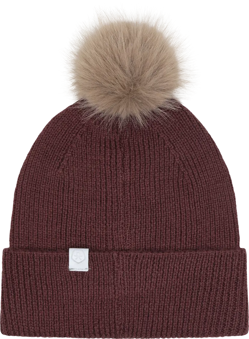 Color Kids Color Kids Kid´s Hat W. Wool & Detachable Fur Catawba Grape