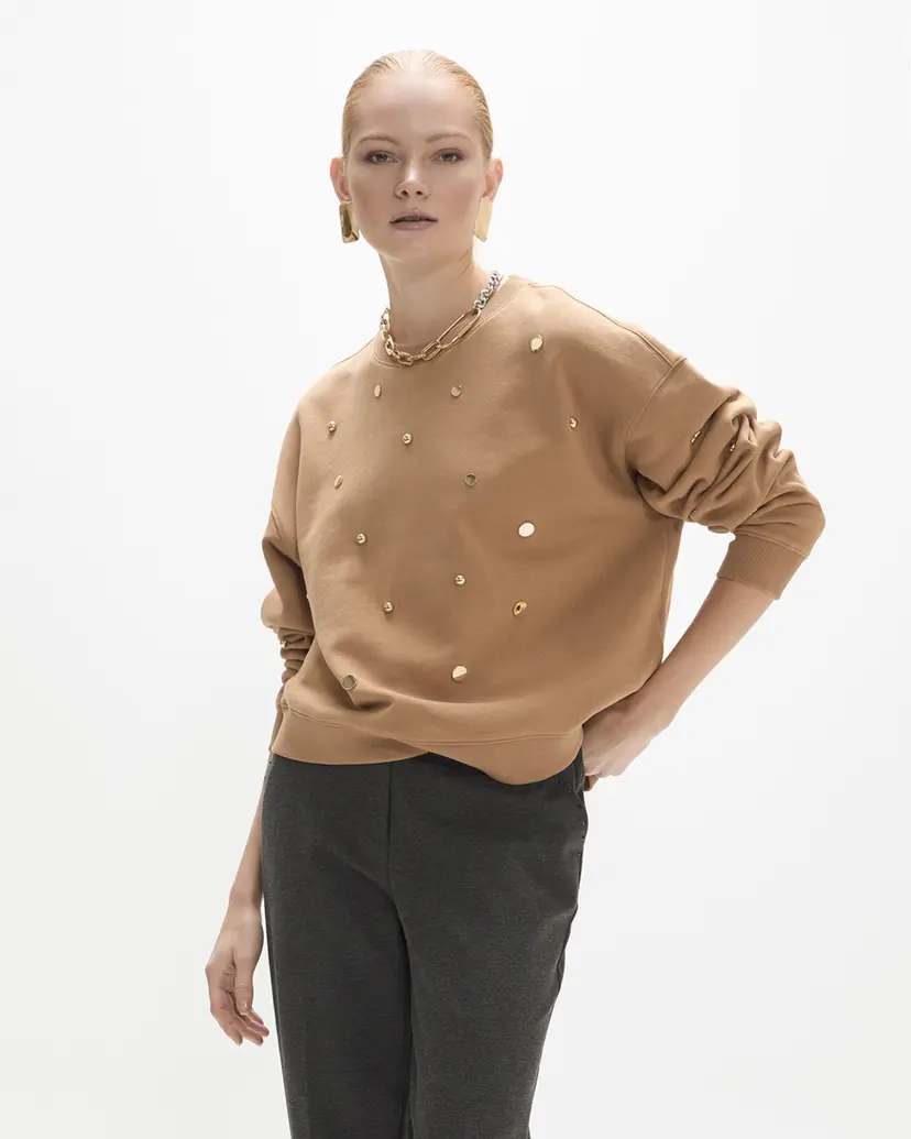 Lola Casademunt By MAITE Maite by Lola MF2611028 Camel Sweatshirt