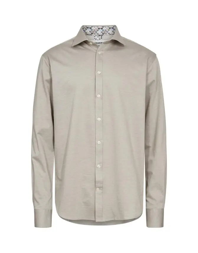 Gino Marcello Knitted shirt l/s modern fitting
