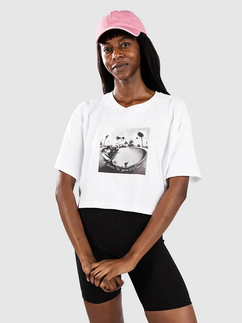 Vans Vans Rhythm Relaxed Crop T-skjorte hvit