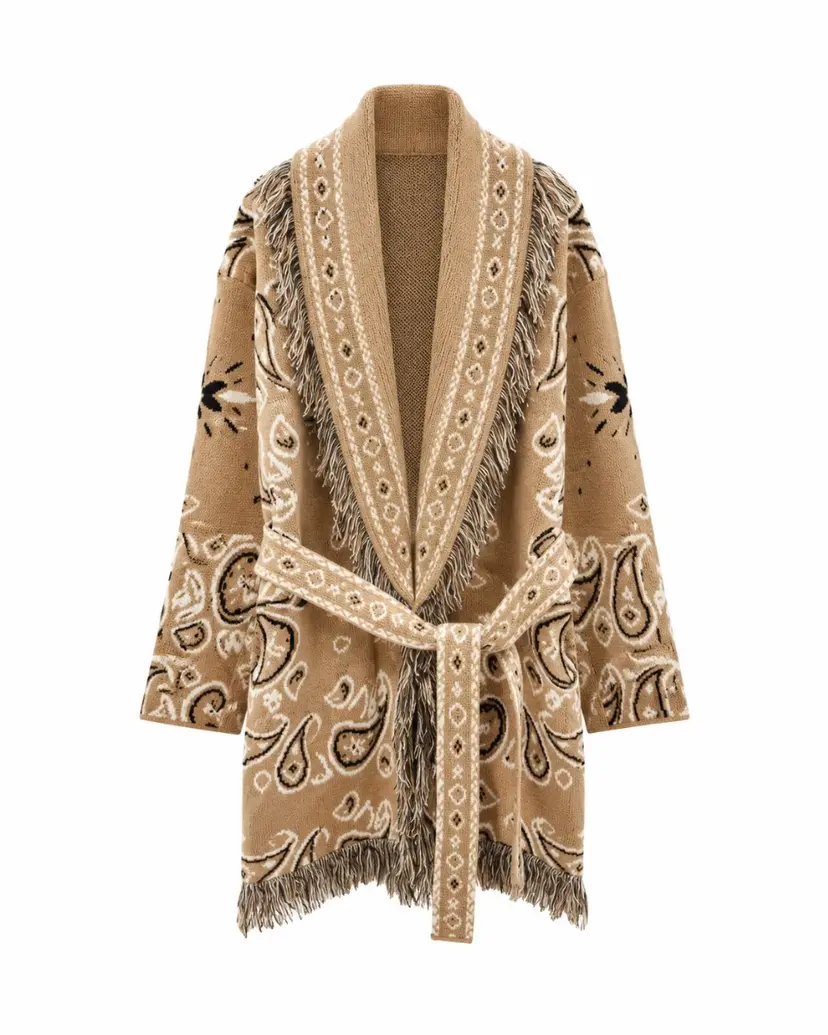 From Paris With Love Fringe Jacket Camel