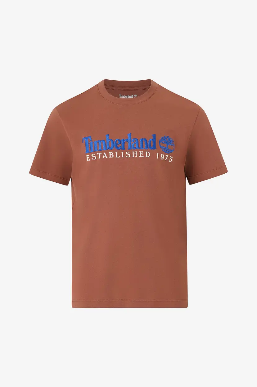 Timberland T-skjorte SS Embroidered Tee - Brun