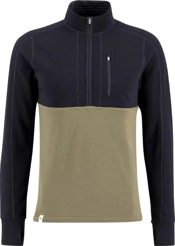 Ulvang Ulvang Men's Peak Field Half Zip Midlayer Navy Blue/Bungee Grey