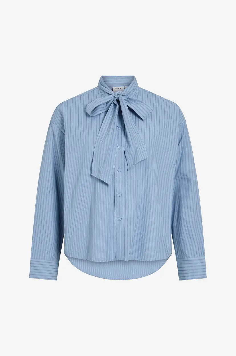 Vila Skjorte Vijury Ls Shirt - Blå