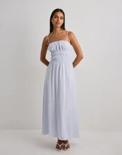 ONLY Only - Blå - Onlwarsila Long Strap Smock Dress W