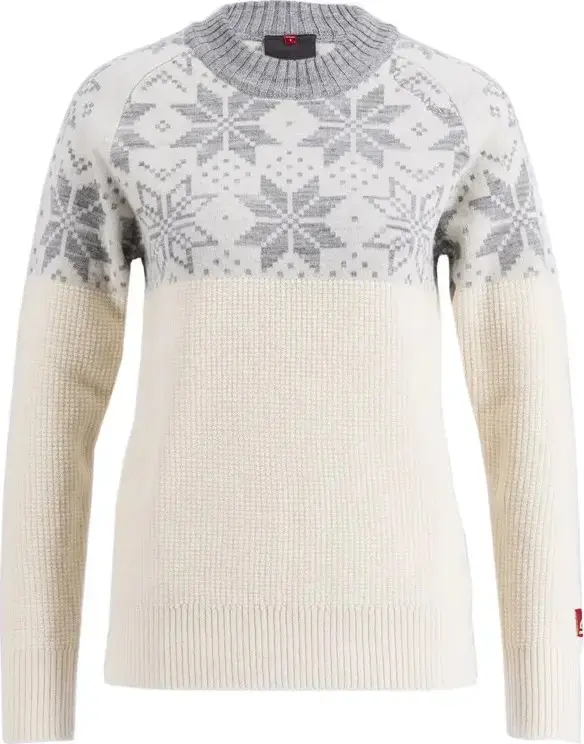 Ulvang Ulvang Women's Rav Kiby Roundneck Vanilla/Grey Melange