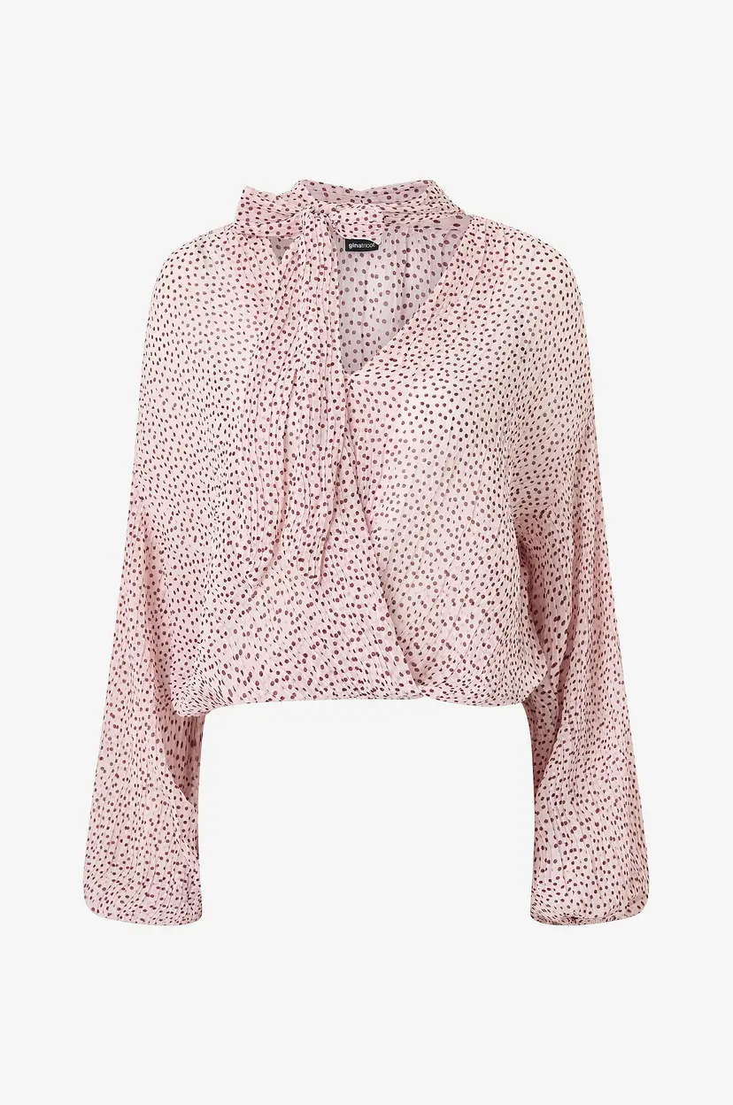 Gina Tricot Bluse Scarf Blouse - Flerfarget