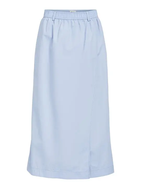 Object Object - Demi Hw Midi Skirt - Lyseblå