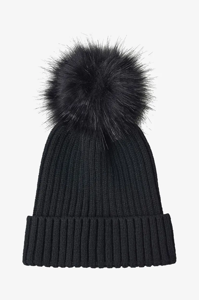 Ellos Collection Lue med fuskepels - Svart