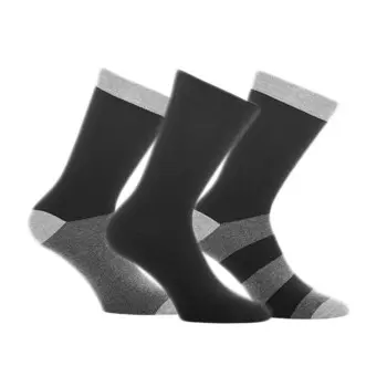 WeSC WESC Strømper 3P Socks Svart/Grå Str 39/42