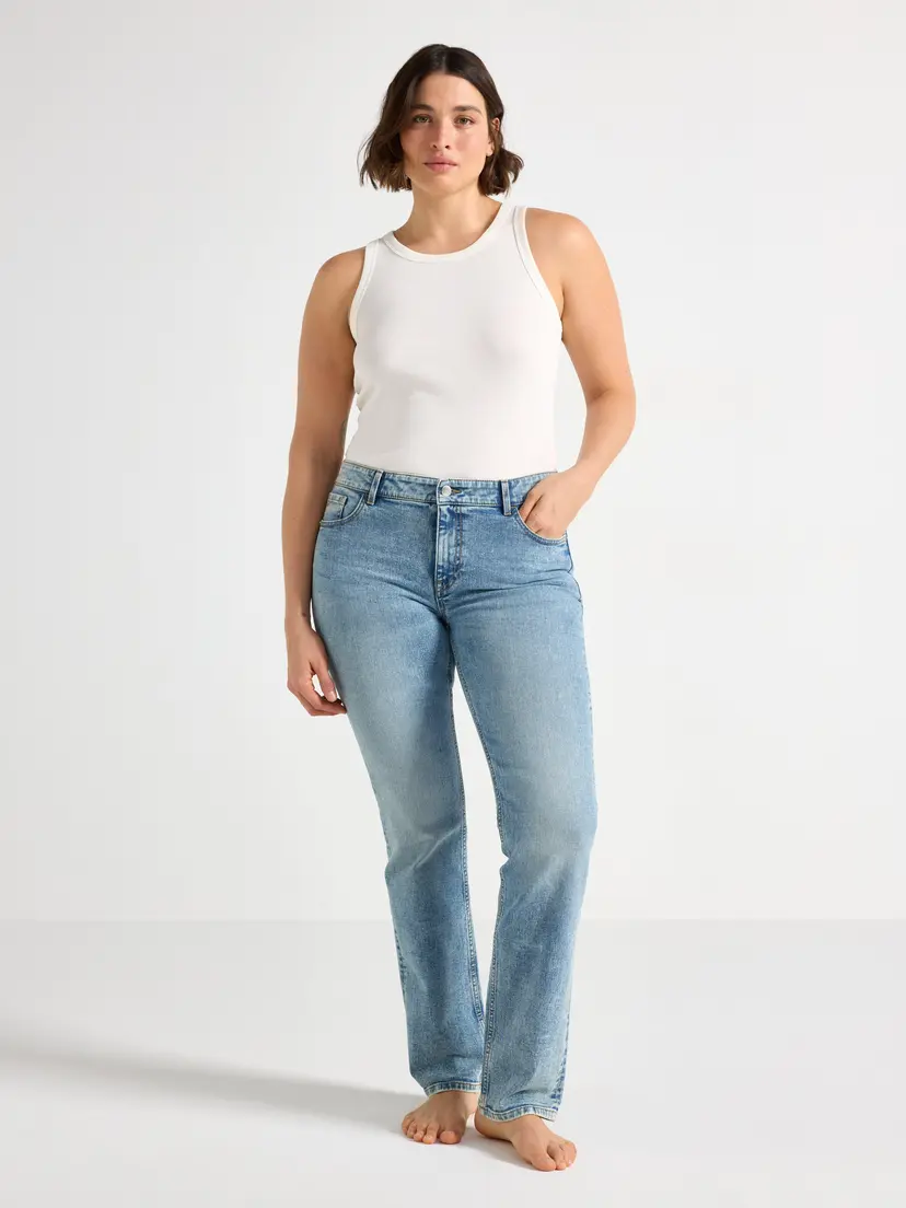 Lindex SLIM Ellen stretch jeans med medium høy midje
