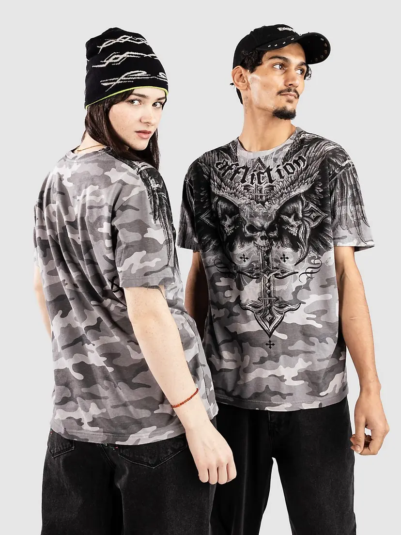 Affliction Affliction Death Eyes T-skjorte camo