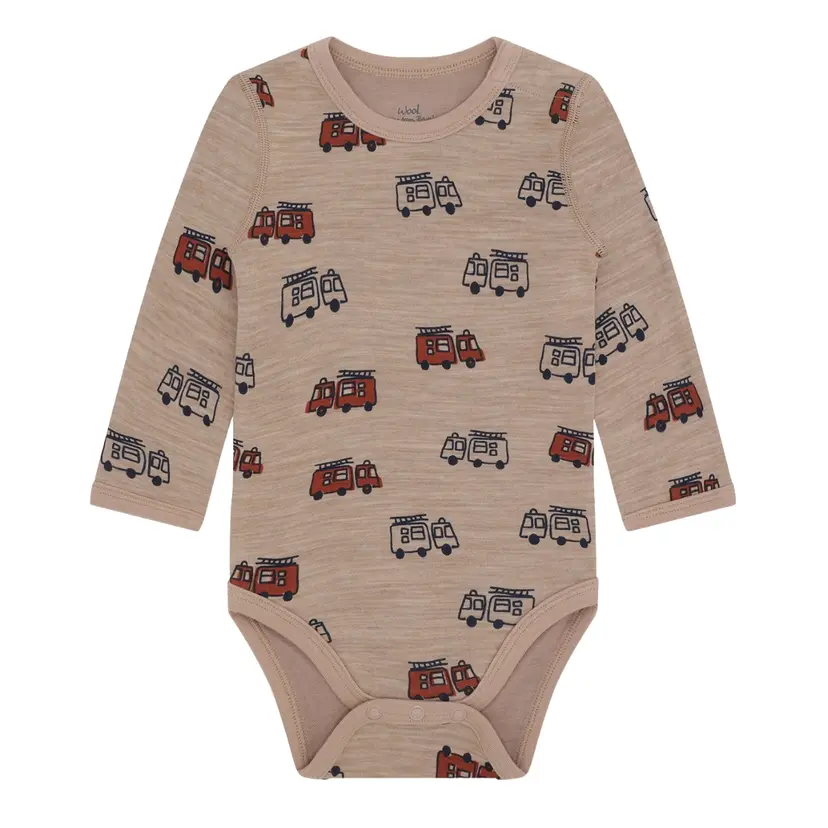 Hust and Claire Hust and Claire - Body Ull og Bambus Baloo Firetruck Biscuit