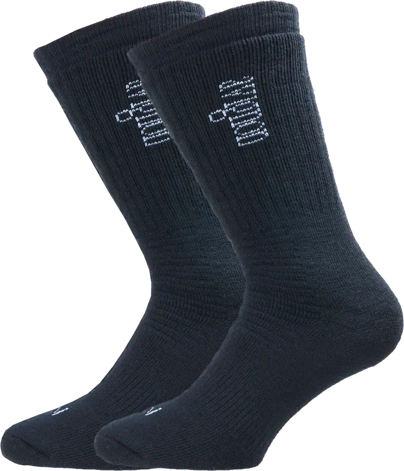 Avignon Avignon Unisex Wool Thick Sock Basic Black