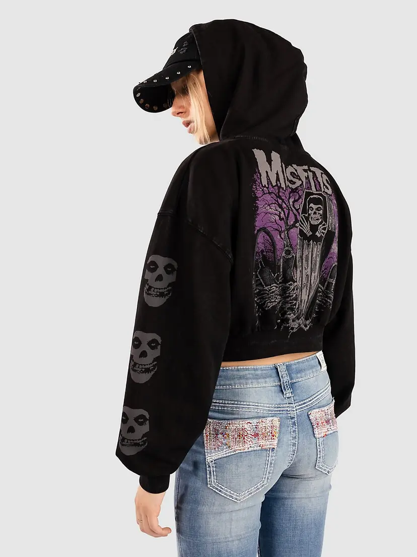 Affliction Affliction Misfits Crypt Hettegenser med glidelås svart