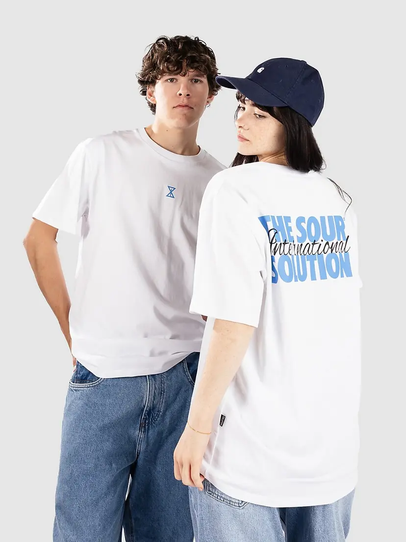Sour Solution Sour Solution Booze T-skjorte hvit