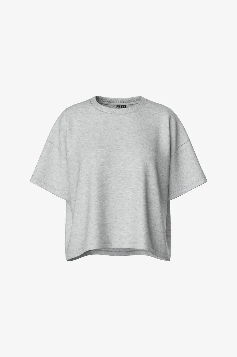 Pieces Collegegenser pcChilli Summer 2/4 Loose Sweat - Grå