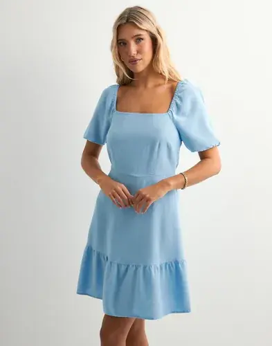 Vero Moda Vero Moda - Blå - Vmmymilo S/S Short Dress Wvn Ga