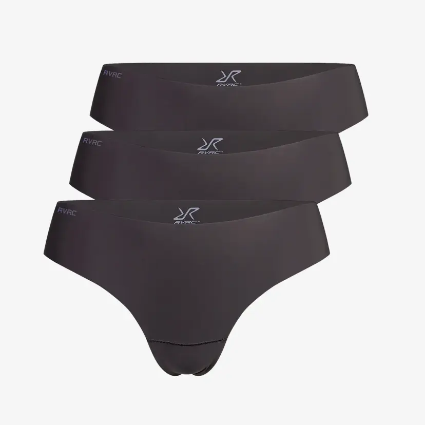 RevolutionRace 3-pack Ultimate Invisible Active Thong Dame Espresso