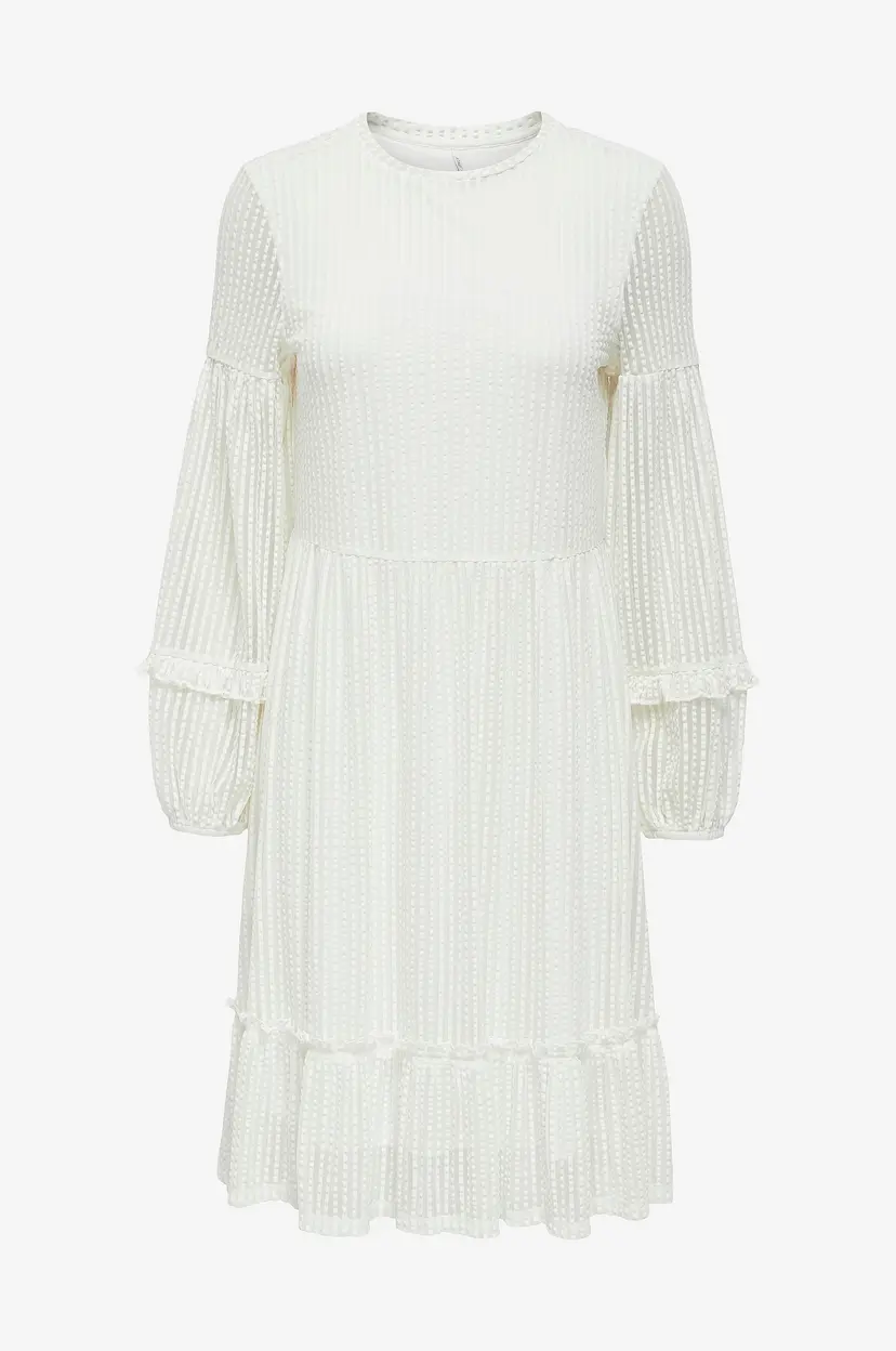 ONLY Kjole onlNaja L/S Baloon Dress - Hvit