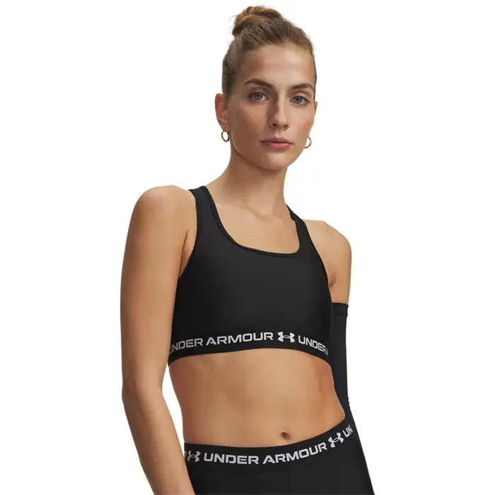 Under Armour UA Crossback Sports-BH Hvit/Grå