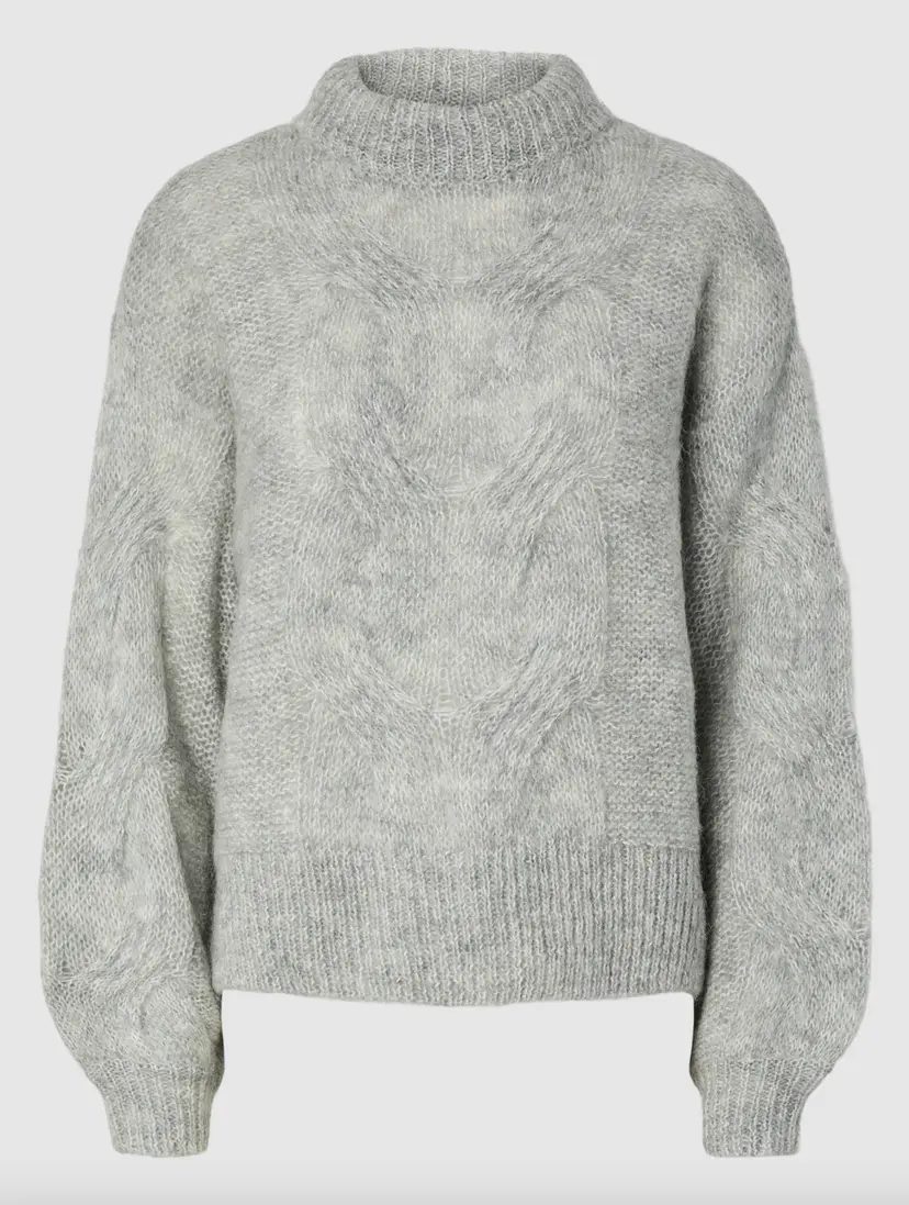 Y.A.S Yasluris LS Wool Blend Knit Pullover