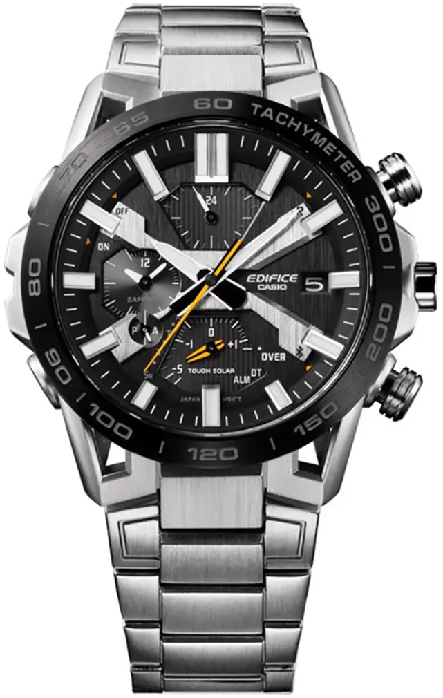 Casio Casio Herreklokke EQB-2000DB-1AER Edifice Sort/Stål Ø47.8 mm